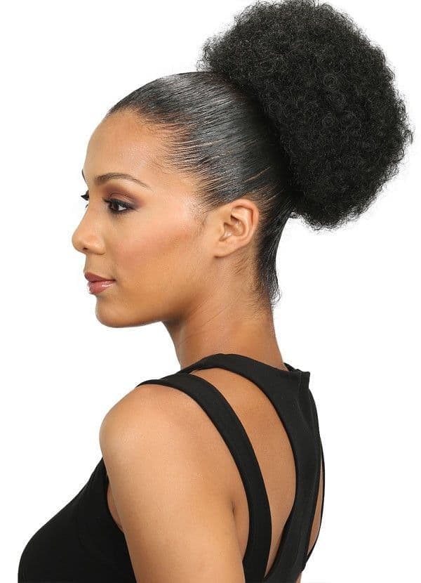 Afro Puff Natural Drawstring Hair Bun